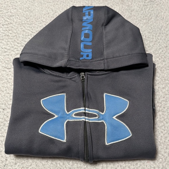 Under Armour Little Boys Gray Jacket with Hood, GUC, Size 5 - Picture 10 of 11